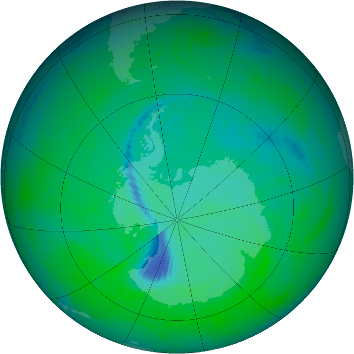Ozone Map 2003-12-06
